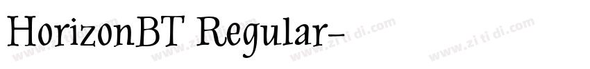 HorizonBT Regular字体转换